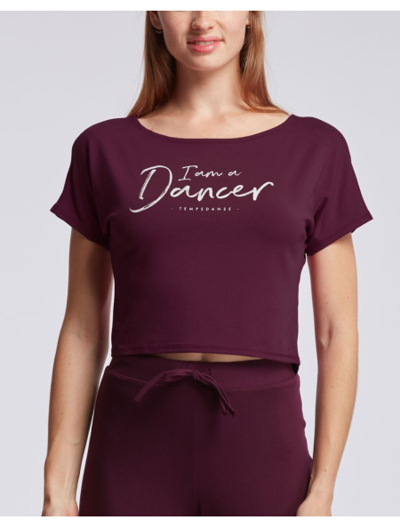 TEE SHIRT COURT AGILE I AM TEMPS DANSE